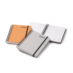 Agenda A5 à anneaux avec couverture en cuir recyclé couleur marron vue détaillée 4
