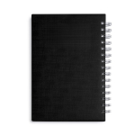 Agenda A5 à anneaux avec couverture en cuir synthétique couleur noir