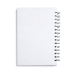 Agenda A5 à anneaux avec couverture en cuir synthétique couleur blanc