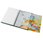 Agenda A5 à anneaux avec couverture en cuir synthétique couleur vert vue détaillée 5