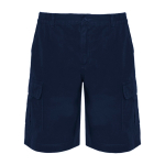 Bermuda court avec poches en coton 200 g/m² Roly Direct Amazonas couleur bleu marine deuxième vue