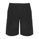 Bermuda de travail en coton et polyester 200 g/m² Roly Armour couleur noir deuxième vue
