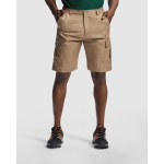 Bermuda de travail en coton et polyester 200 g/m² Roly Armour couleur camel première vue d'usage
