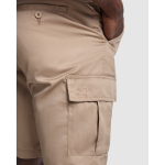 Bermuda de travail en coton et polyester 200 g/m² Roly Armour couleur camel vue détaillée 2