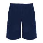 Bermuda de travail en coton et polyester 200 g/m² Roly Armour couleur bleu marine deuxième vue