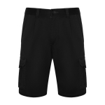 Bermuda en polyester et coton avec poches 250 g/m² Roly Vitara couleur noir deuxième vue