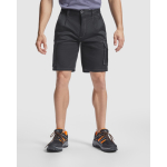 Bermuda en polyester et coton avec poches 250 g/m² Roly Vitara couleur noir première vue d'usage