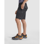 Bermuda en polyester et coton avec poches 250 g/m² Roly Vitara couleur noir cinquième vue d'usage