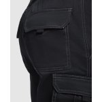 Bermuda en polyester et coton avec poches 250 g/m² Roly Vitara couleur noir vue détaillée 2
