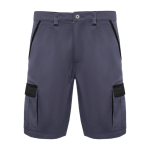 Bermuda de travail en polyester et coton 250 g/m² Roly Tahoe couleur noir deuxième vue