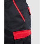 Bermuda de travail en polyester et coton 250 g/m² Roly Tahoe couleur rouge vue détaillée 1