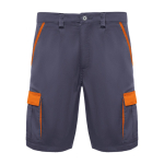 Bermuda de travail en polyester et coton 250 g/m² Roly Tahoe couleur orange deuxième vue