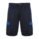Bermuda de travail en polyester et coton 250 g/m² Roly Tahoe couleur bleu roi deuxième vue