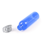 Gourde en RPET avec corps translucide et sangle de transport 600ml couleur rouge vue détaillée 3