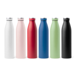 Bouteille thermos en acier avec isolation en cuivre sous vide 750ml couleur noir vue détaillée 2