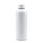 Bouteille isotherme en acier inoxydable avec finition brillante 550ml couleur blanc deuxième vue