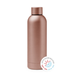 Bouteille isotherme en acier inoxydable avec finition brillante 550ml couleur or rose première vue d'usage