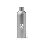 Bouteille isotherme en acier inoxydable avec finition brillante 550 ml vue principale
