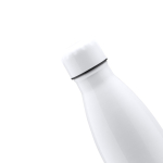 Bouteille en acier inoxydable spéciale sublimation 700ml couleur blanc vue détaillée 2