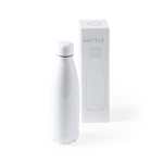 Bouteille en acier inoxydable spéciale sublimation 700ml couleur blanc vue détaillée 4