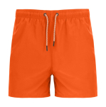 Short de bain en polyester pour adulte 100 g/m² Roly Direct Balos couleur orange foncé deuxième vue
