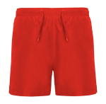 Short de bain avec poches latérales 100 g/m² Roly Direct Aqua couleur rouge deuxième vue
