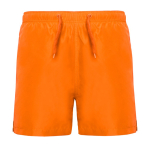 Short de bain avec poches latérales 100 g/m² Roly Direct Aqua couleur orange fluorescent deuxième vue