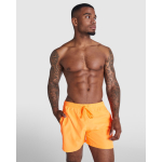 Short de bain avec poches latérales 100 g/m² Roly Direct Aqua couleur orange fluorescent première vue d'usage