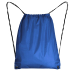 Sac à cordon en polyester 210D avec œillets métalliques couleur bleu roi deuxième vue