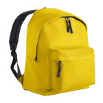 Sac à dos en polyester 900D multifonction avec compartiment principal couleur jaune première vue d'usage