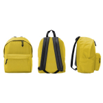 Sac à dos en polyester 900D multifonction avec compartiment principal couleur jaune vue détaillée 1
