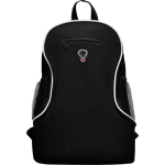 Sac à dos économique en polyester avec divers compartiments Travel couleur noir deuxième vue