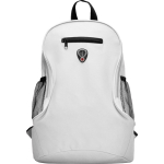 Sac à dos économique en polyester avec divers compartiments Travel couleur blanc deuxième vue