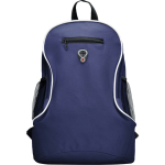 Sac à dos économique en polyester avec divers compartiments Travel couleur bleu marine deuxième vue