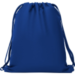 Sac à dos à cordelettes de style sportif en polyester 150 g/m² couleur bleu roi deuxième vue