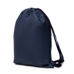 Sac à dos à cordelettes de style sportif en polyester 150 g/m² couleur bleu marine vue détaillée 3