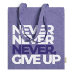 Tote bag avec logo en coton recyclé pas cher 8kg 120 g/m2 Eco Recycle couleur rouge vue détaillée 2