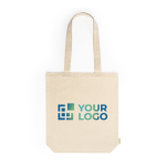 Tote bag en coton bio avec soufflet et longues anses 70 cm 280 g/m² vue principale