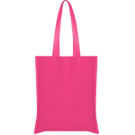 Sac non-tissé avec longues anses thermoscellées et résistance 6kg couleur rose deuxième vue