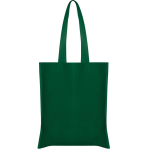 Sac non-tissé avec longues anses thermoscellées et résistance 6kg couleur vert bouteille deuxième vue