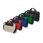 Sacoche pour ordinateur portable matelassée en polyester couleur rouge vue détaillée 3