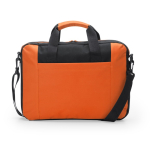 Sacoche pour ordinateur portable matelassée en polyester couleur orange deuxième vue