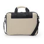 Sacoche pour ordinateur portable matelassée en polyester couleur naturel deuxième vue