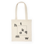 Tote bag fabriqué en coton avec poignées longues 105 g/m² couleur naturel vue détaillée 1