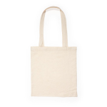 Tote bag en coton naturel avec poignées longues 180 g/m² couleur naturel première vue d'usage