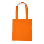 Tote bag en coton avec de longues poignées dans plusieurs couleurs couleur orange deuxième vue