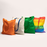 Tote bag en coton avec de longues poignées dans plusieurs couleurs couleur rose vue détaillée 2