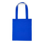 Tote bag en coton avec de longues poignées dans plusieurs couleurs couleur bleu roi deuxième vue