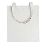 Sac en polyester idéal pour sublimation avec poignées longues 180 g/m² couleur beige deuxième vue