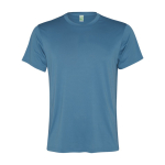 T-shirt technique en polyester recyclé 100 g/m² Roly Direct Slam couleur bleu bondi deuxième vue